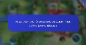 Répartition des récompenses du Season Pass : Skins, Jetons, Niveaux